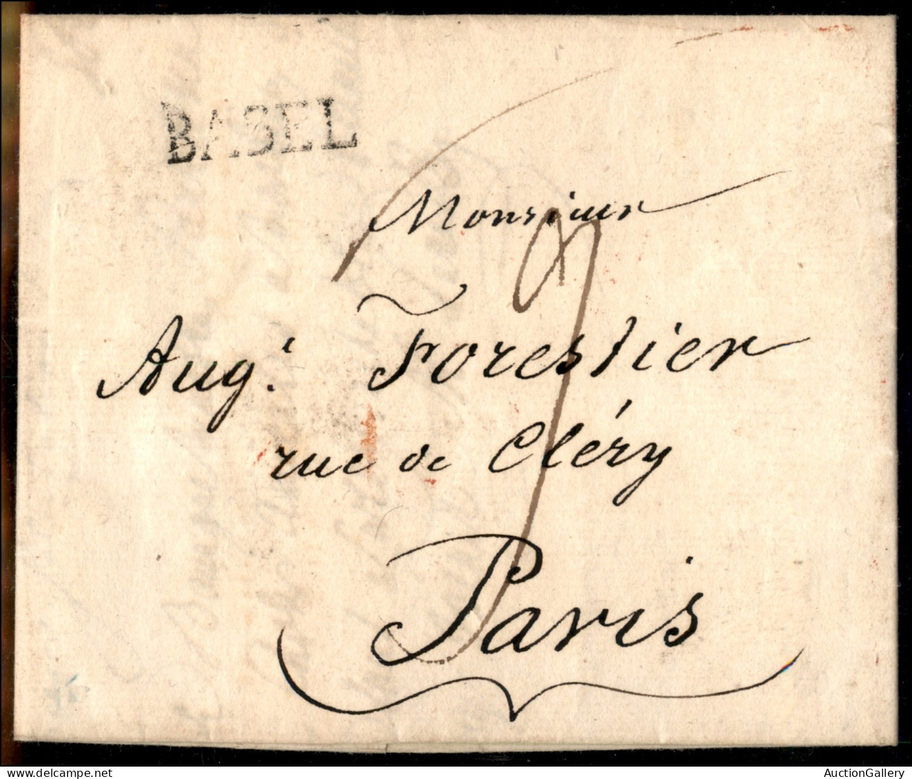 Europa - Svizzera - Basel Su Lettera Per Parigi Del 24.3.1807 + Canton De Geneve/Police Al Retro Di Letterina Per Gen De - Autres & Non Classés