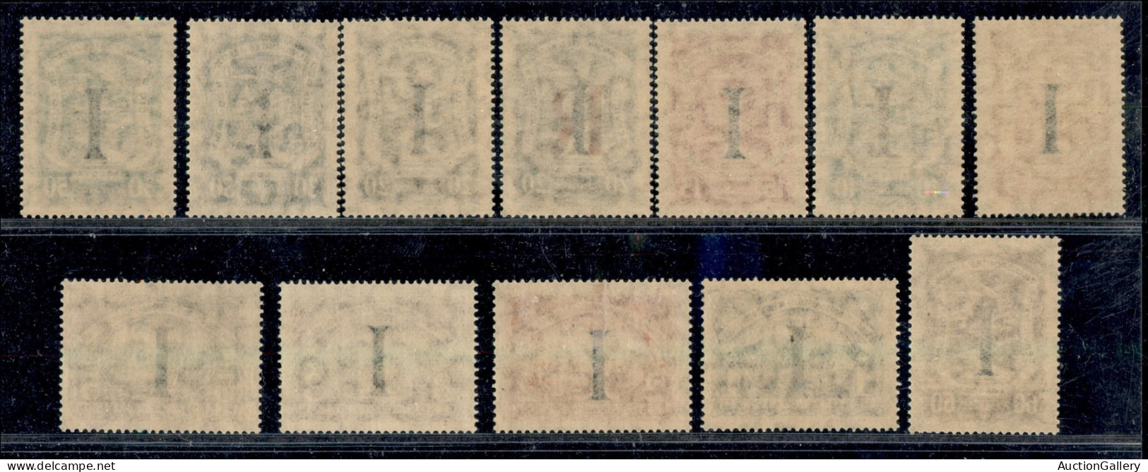 Oltremare - Ecuador - 1923 - Scadta - Soprastampati I (LA 638/649) - Serie Completa - Gomma Integra - Otros & Sin Clasificación