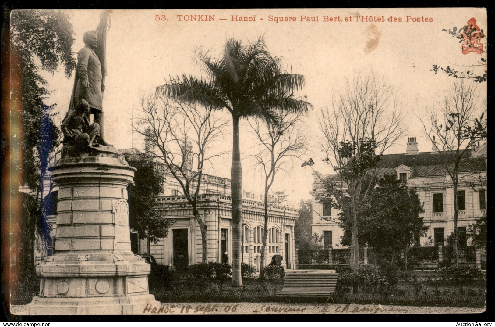 Oltremare - Indocina - 1906/1907 - Insieme di 5 cartoline + 1 busta del periodo