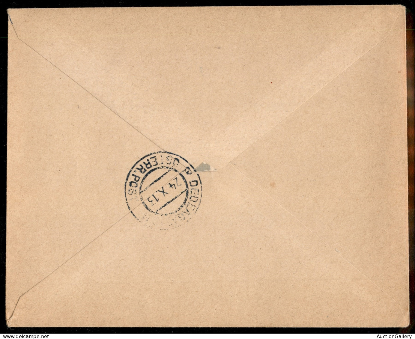 Oltremare - Tracia - 1913 - Trakien - Provvisori - 1 Piastra (I) - Busta Postale Usata - Dedeagatsch Osterr. Post 24.10. - Otros & Sin Clasificación