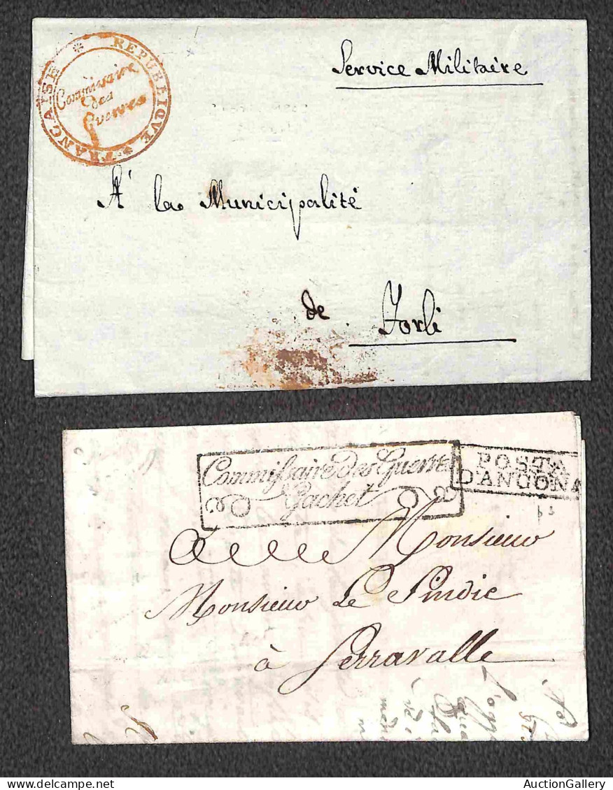 Prefilateliche&Documenti - Italia - 1803/1813 - Commissaires Des Guerres - Otto Lettere Complete Di Testo Del Periodo Da - Other & Unclassified