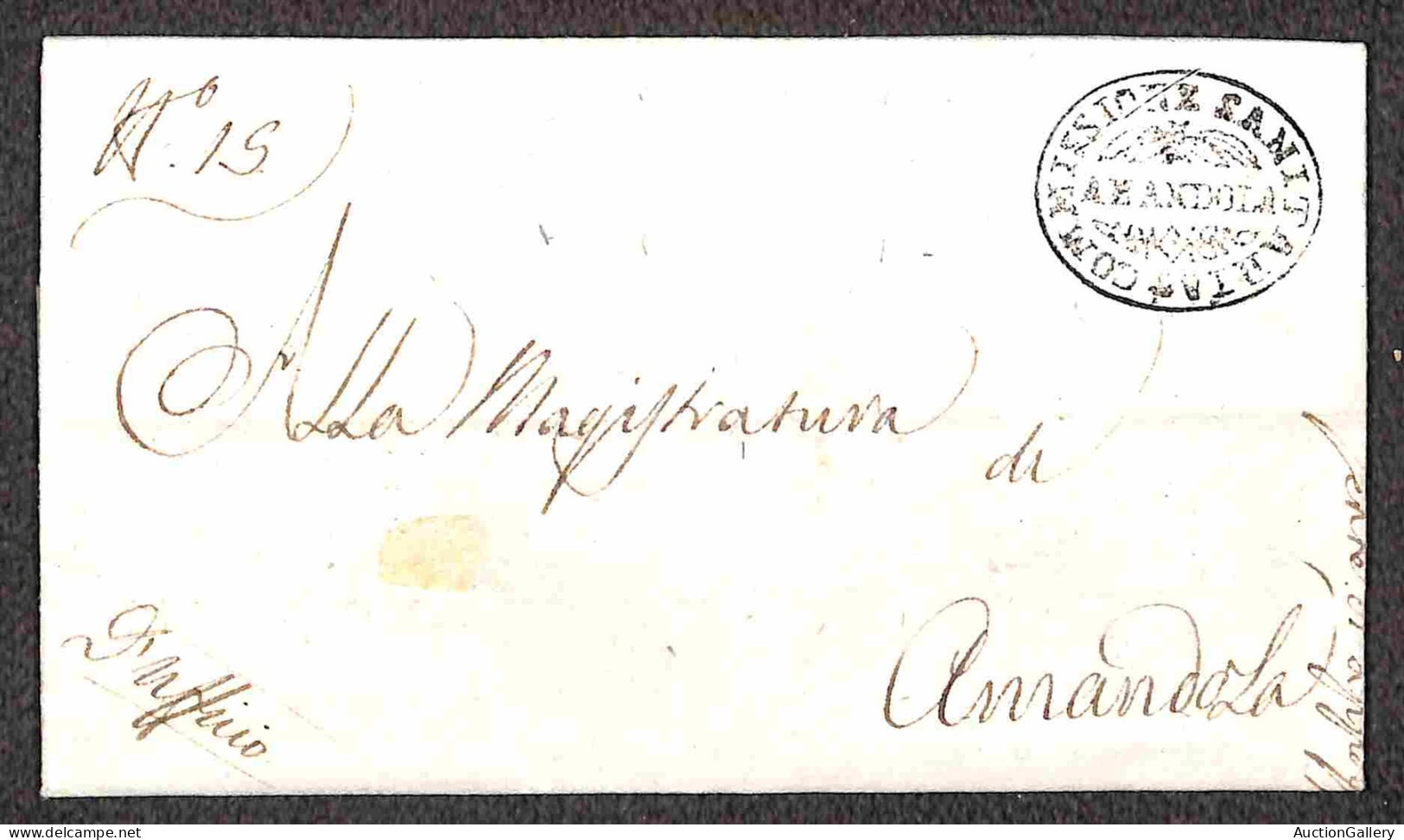 Prefilateliche&Documenti - Italia - Amandola/Commissione Sanitaria - Intera Lettera Per Amandola Del 3.9.1837 - Testo In - Sonstige & Ohne Zuordnung