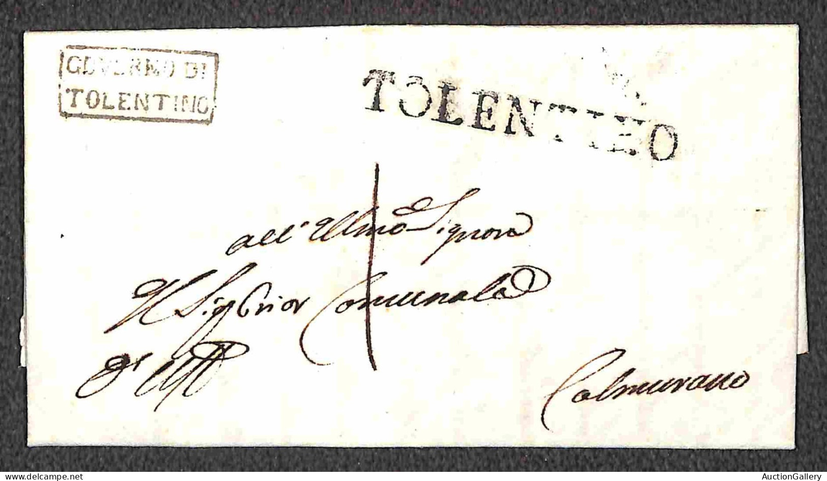 Prefilateliche&Documenti - Italia - 1843 - Governo Di Tolentino - Contenuto Interessante Relativo Alla Banda Dei Malvive - Other & Unclassified