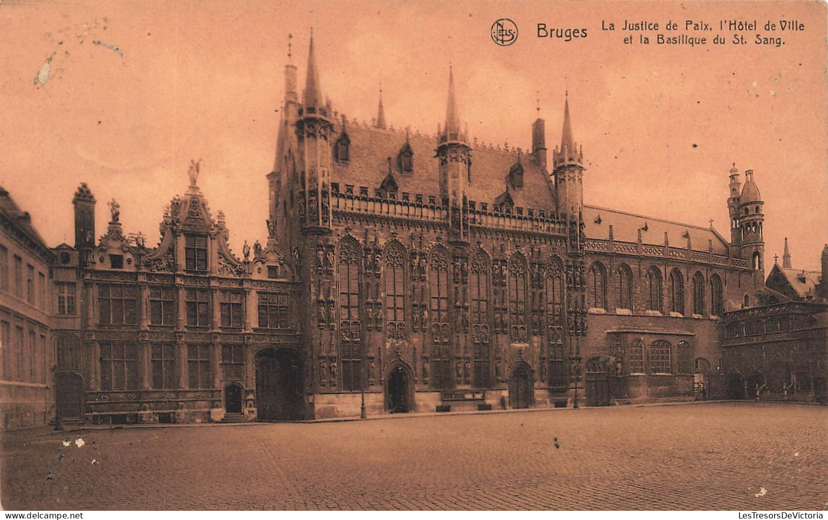 BELGIQUE - Bruges - La Justice De Paix, L'Hôtel De Ville Et La Basilique Du St Sang - Carte Postale Ancienne - Brugge