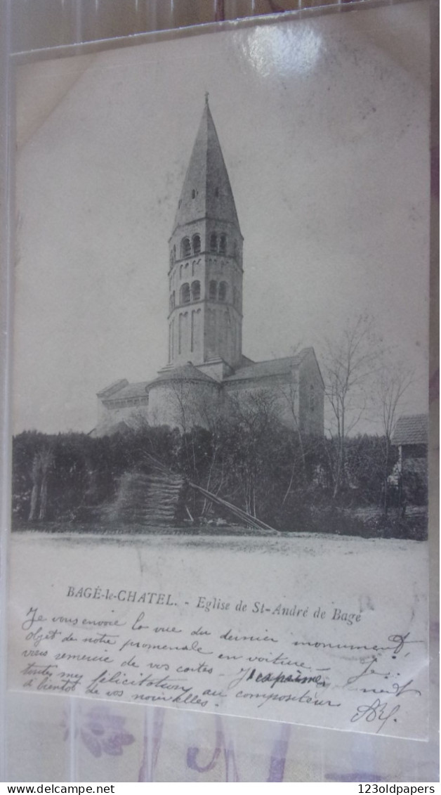 BAGE LE CHATEL EGLISE ST ANDRE DE BAGE 1902 - Ohne Zuordnung