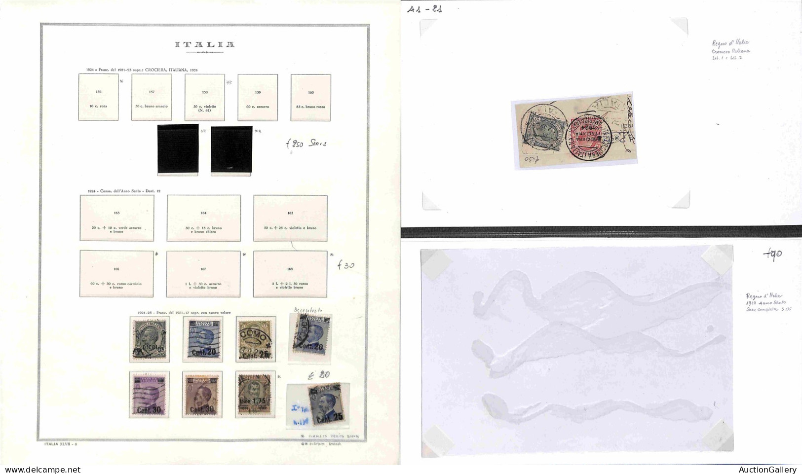 Lotti&Collezioni - Area Italiana - REGNO - 1862/1943 - Inizio Di Collezione Di Valori Usati Del Periodo Più Alcune Buste - Andere & Zonder Classificatie