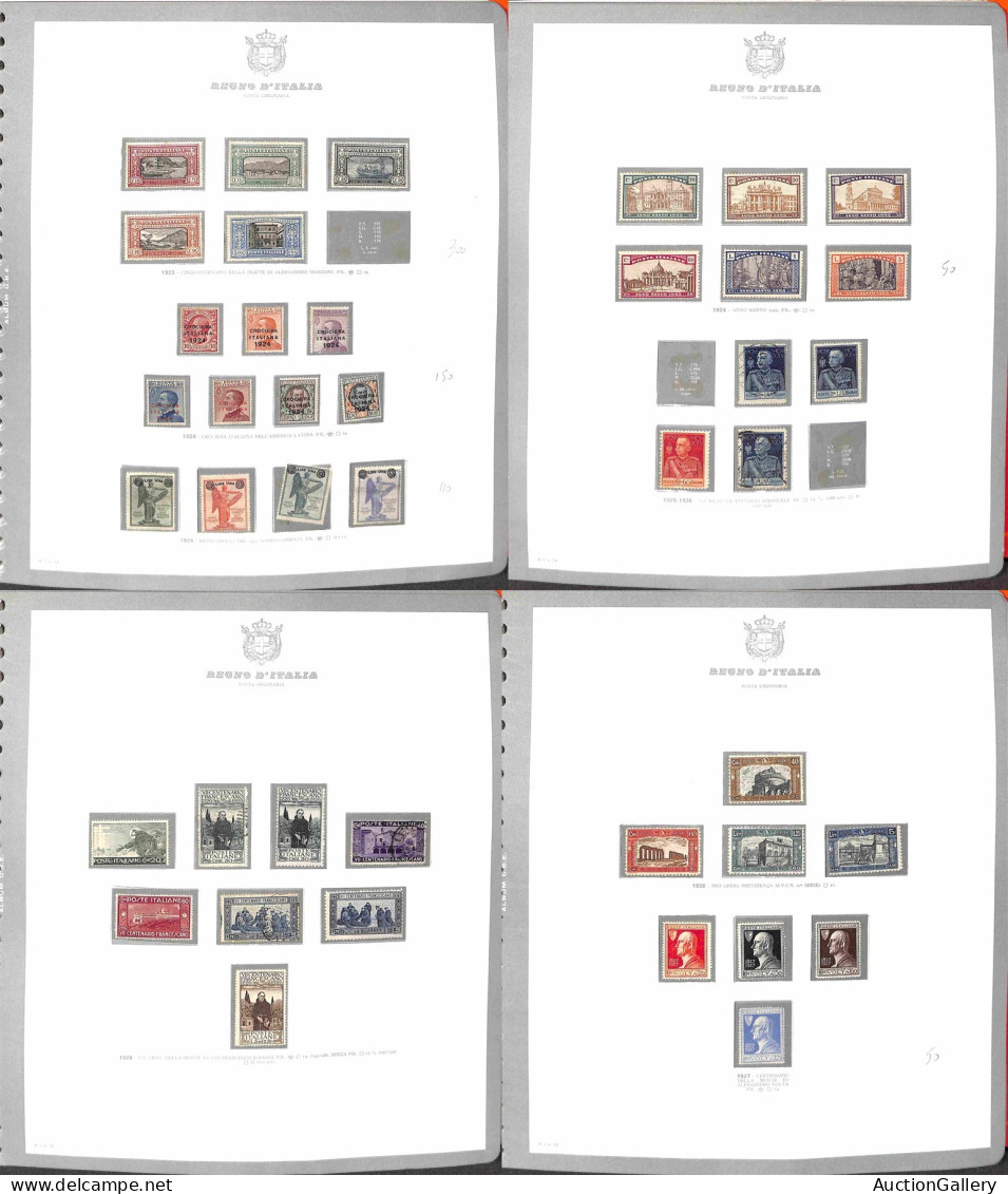 Lotti&Collezioni - Area Italiana - REGNO - 1862/1944 - Collezione avanzata di valori e serie complete del periodo montat