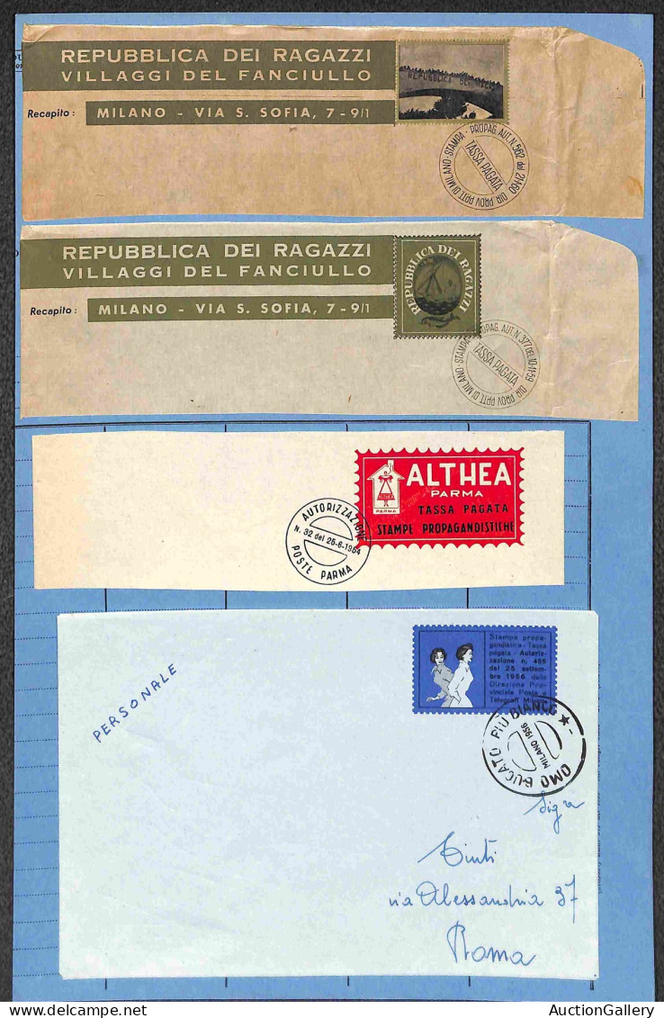 Lotti&Collezioni - Area Italiana - REPUBBLICA - 1953/1959 - Stampe Propagandistiche - Insieme Di Circa 40 Oggetti Postal - Otros & Sin Clasificación