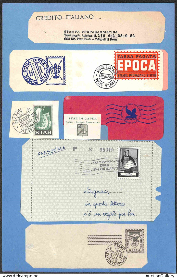 Lotti&Collezioni - Area Italiana - REPUBBLICA - 1953/1959 - Stampe Propagandistiche - Insieme Di Circa 40 Oggetti Postal - Other & Unclassified