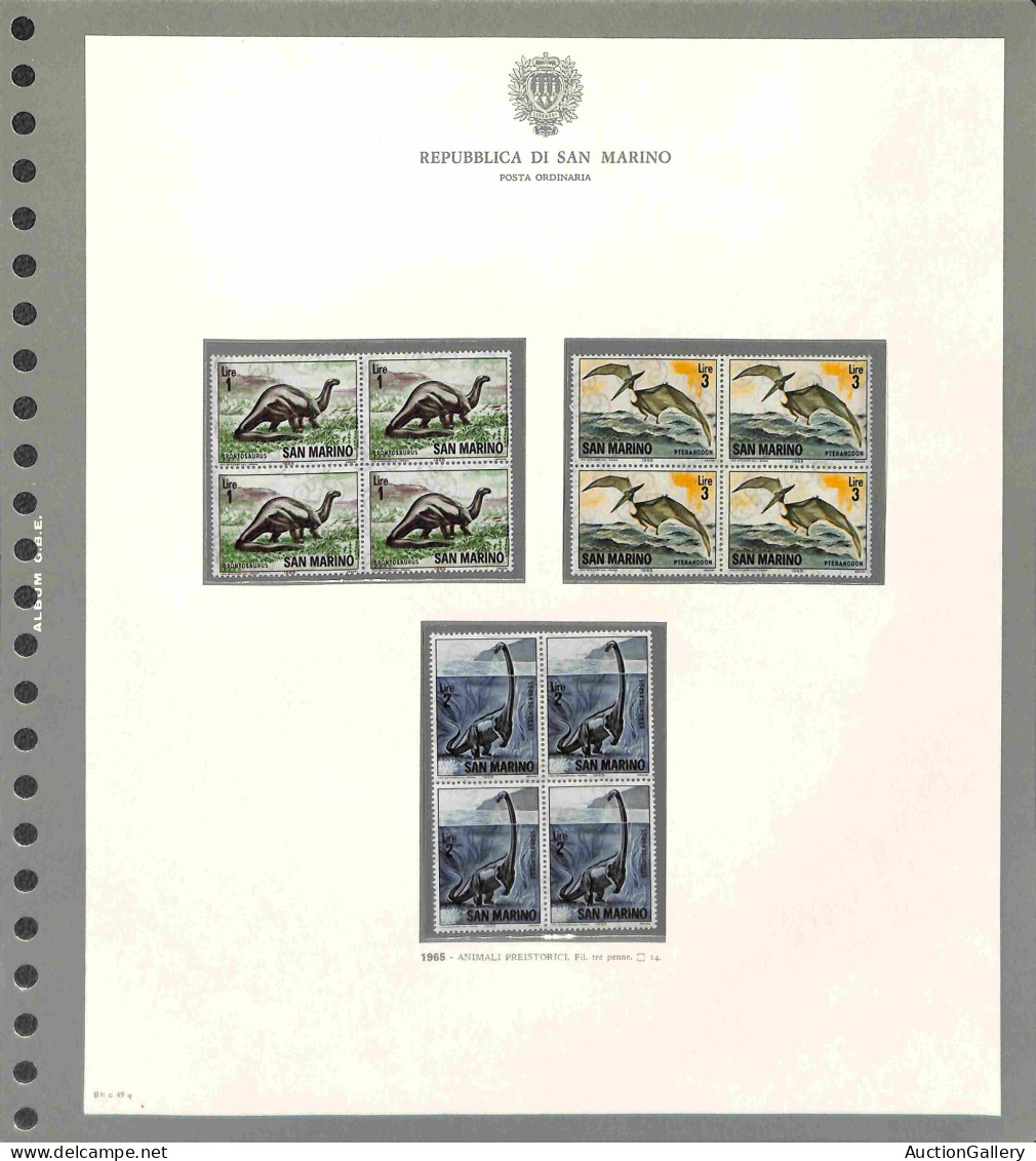 Lotti&Collezioni - Area Italiana - SAN MARINO - 1965/1986 - Collezione Di Valori E Serie Complete In Quartine Del Period - Other & Unclassified