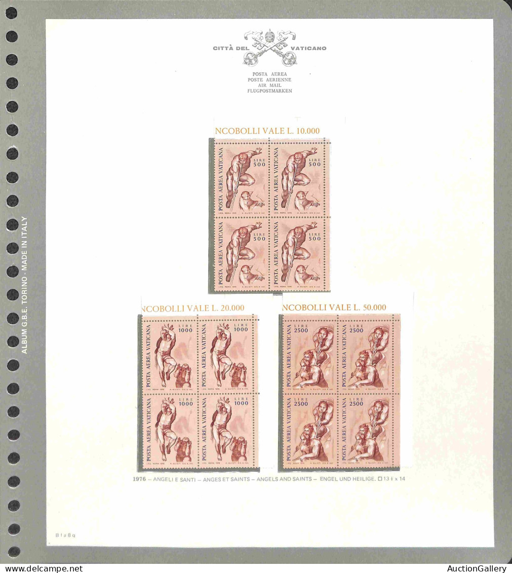 Lotti&Collezioni - Area Italiana - VATICANO - 1963/1985 - Collezione completa di valori e serie complete in quartine del