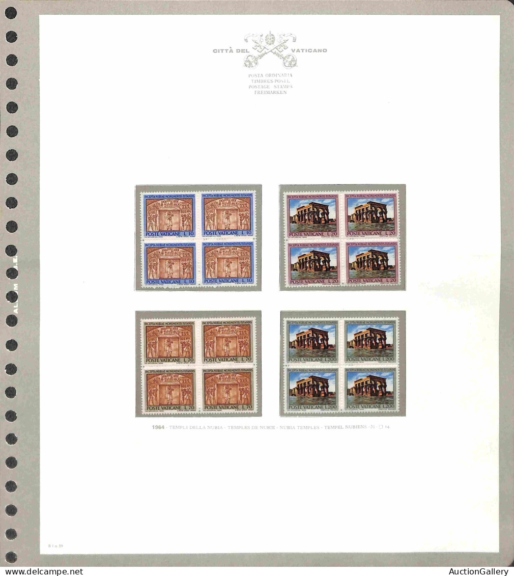 Lotti&Collezioni - Area Italiana - VATICANO - 1963/1985 - Collezione completa di valori e serie complete in quartine del