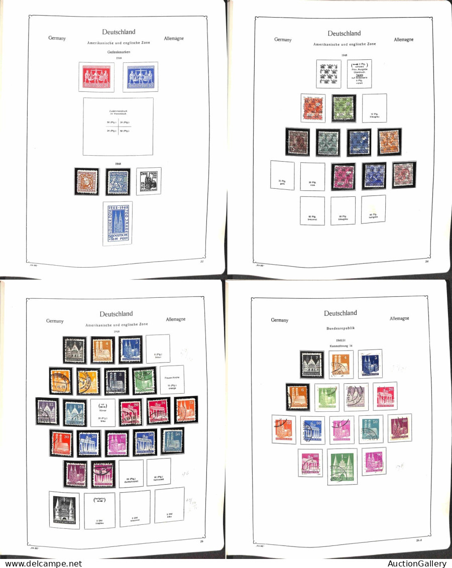 Lotti&Collezioni - Europa&Oltremare - GERMANIA - 1945/1965 - Zone Occupate + Saar + DDR - Inizio Di Collezione In Album  - Other & Unclassified