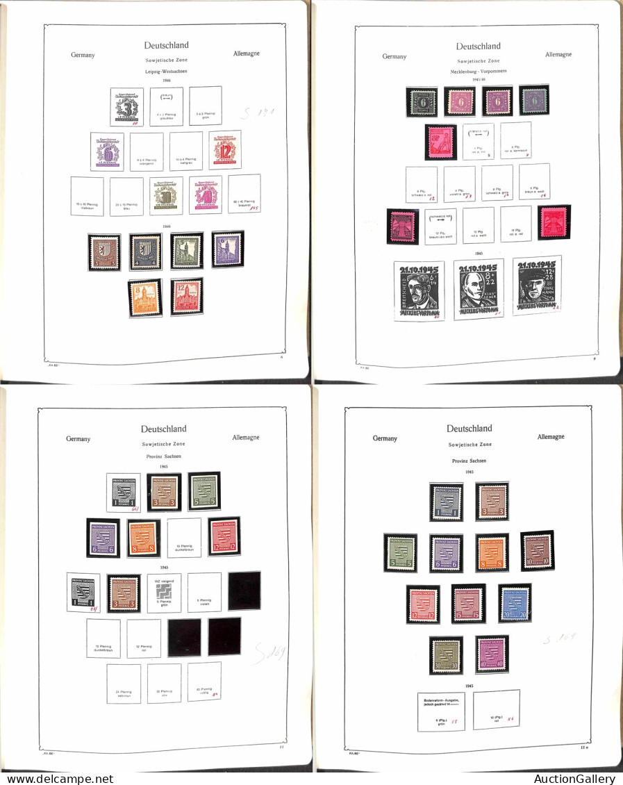 Lotti&Collezioni - Europa&Oltremare - GERMANIA - 1945/1965 - Zone Occupate + Saar + DDR - inizio di collezione in album 