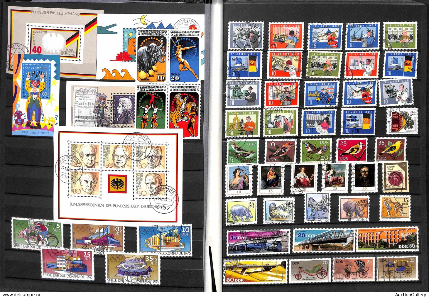 Lotti&Collezioni - Europa&Oltremare - GERMANIA - 1920/1993 - REICH/BRD/DDR - Classificatore con oltre 1200 valori del pe