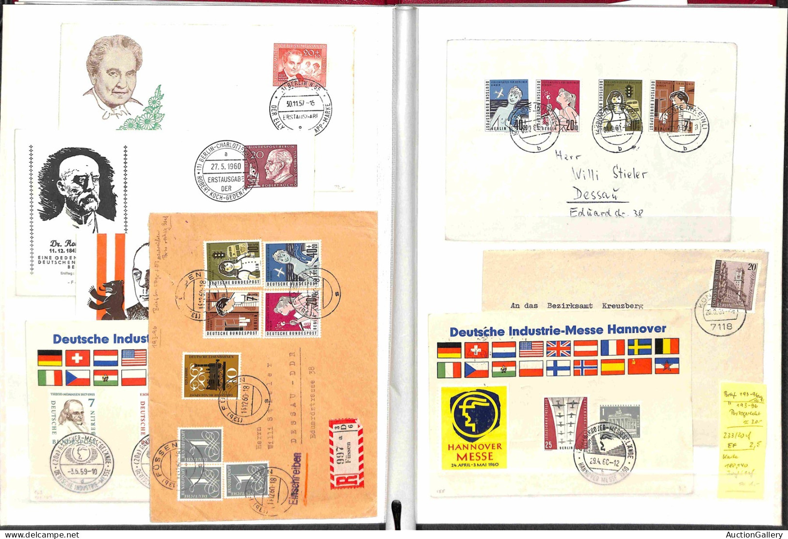 Lotti&Collezioni - Europa&Oltremare - GERMANIA BERLINO - 1957/1972 - Collezione Di Circa 50 FDC Del Periodo - Bell'insie - Other & Unclassified