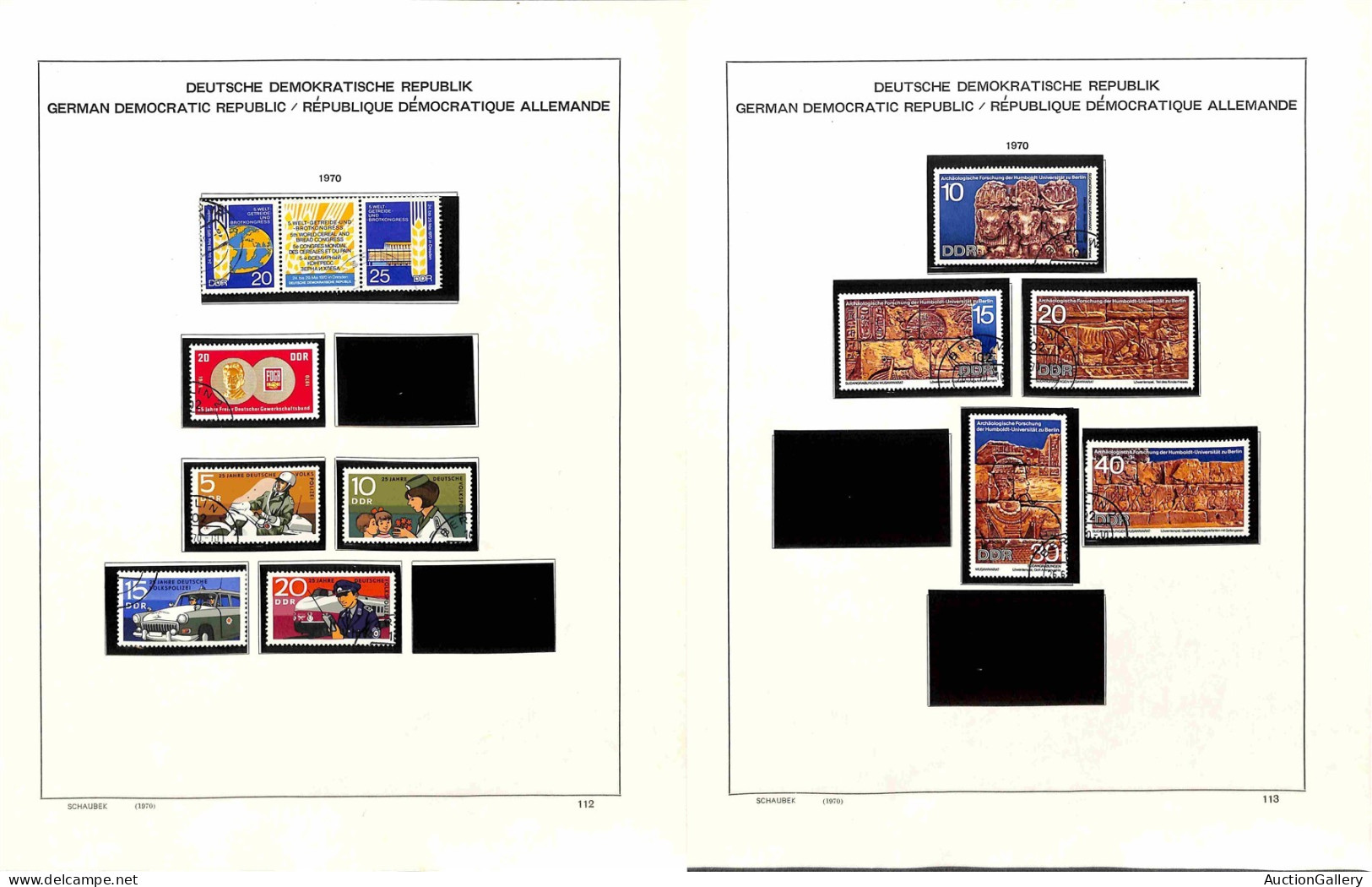 Lotti&Collezioni - Europa&Oltremare - GERMANIA DDR - 1970/1979 - Collezione Molto Avanzata Dei Valori Usati Emessi Nel P - Other & Unclassified