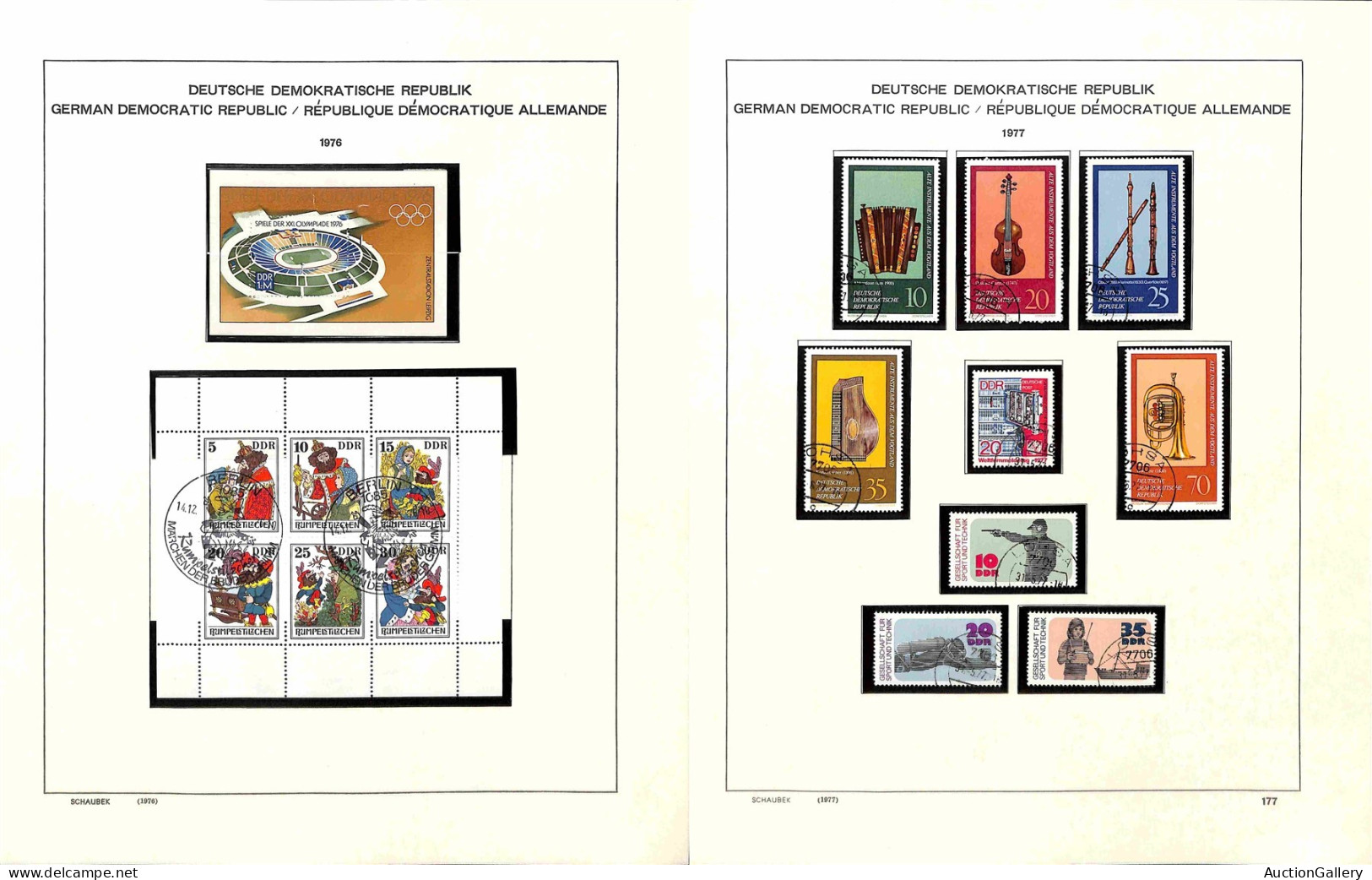 Lotti&Collezioni - Europa&Oltremare - GERMANIA DDR - 1970/1979 - Collezione Molto Avanzata Dei Valori Usati Emessi Nel P - Otros & Sin Clasificación