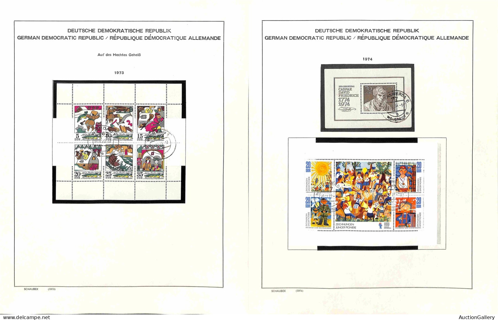 Lotti&Collezioni - Europa&Oltremare - GERMANIA DDR - 1970/1979 - Collezione molto avanzata dei valori usati emessi nel p