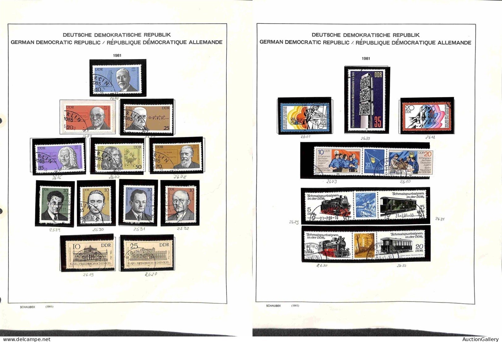 Lotti&Collezioni - Europa&Oltremare - GERMANIA DDR - 1979/1990 - Collezione completa dei valori usati emessi nel periodo