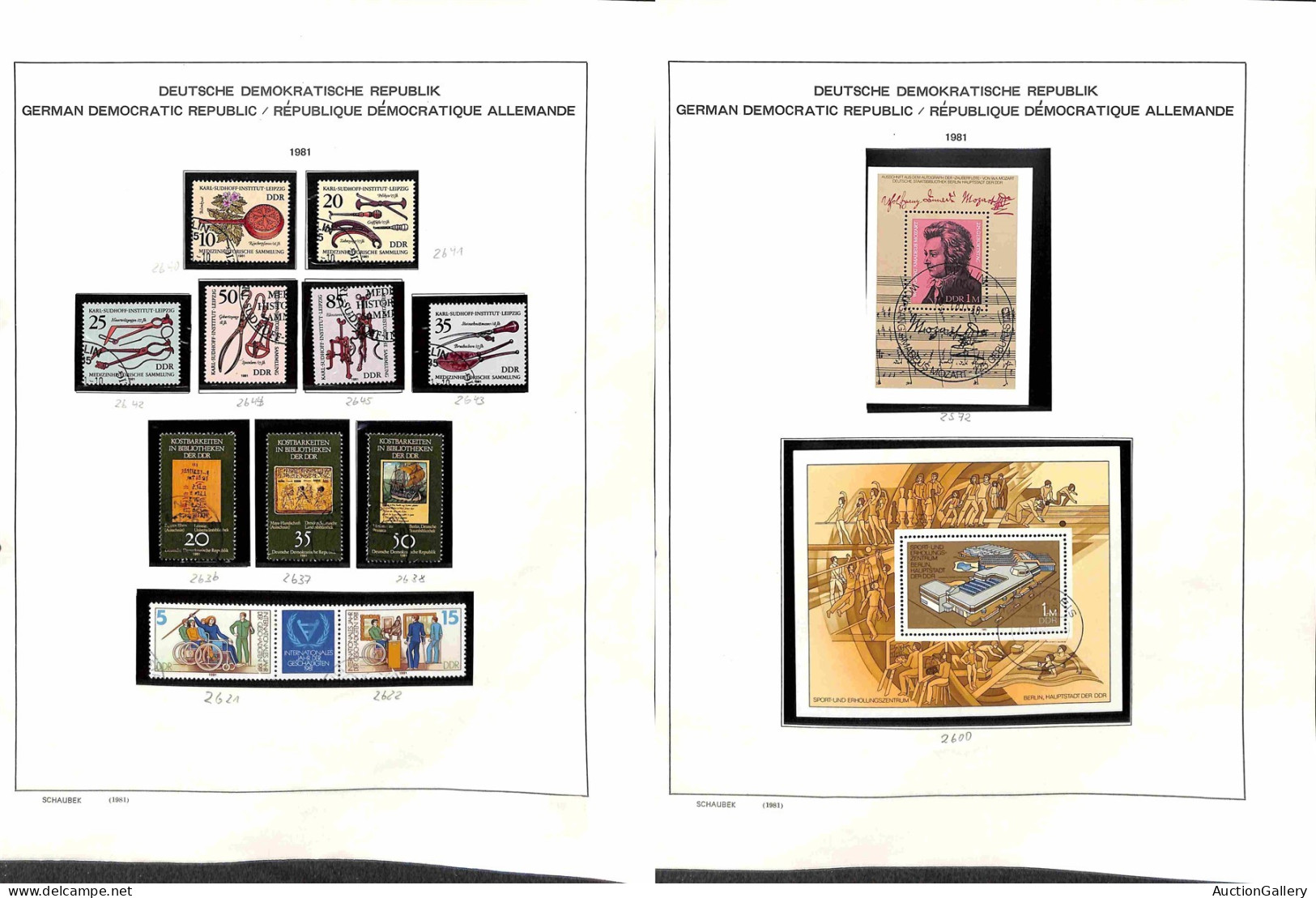 Lotti&Collezioni - Europa&Oltremare - GERMANIA DDR - 1979/1990 - Collezione completa dei valori usati emessi nel periodo