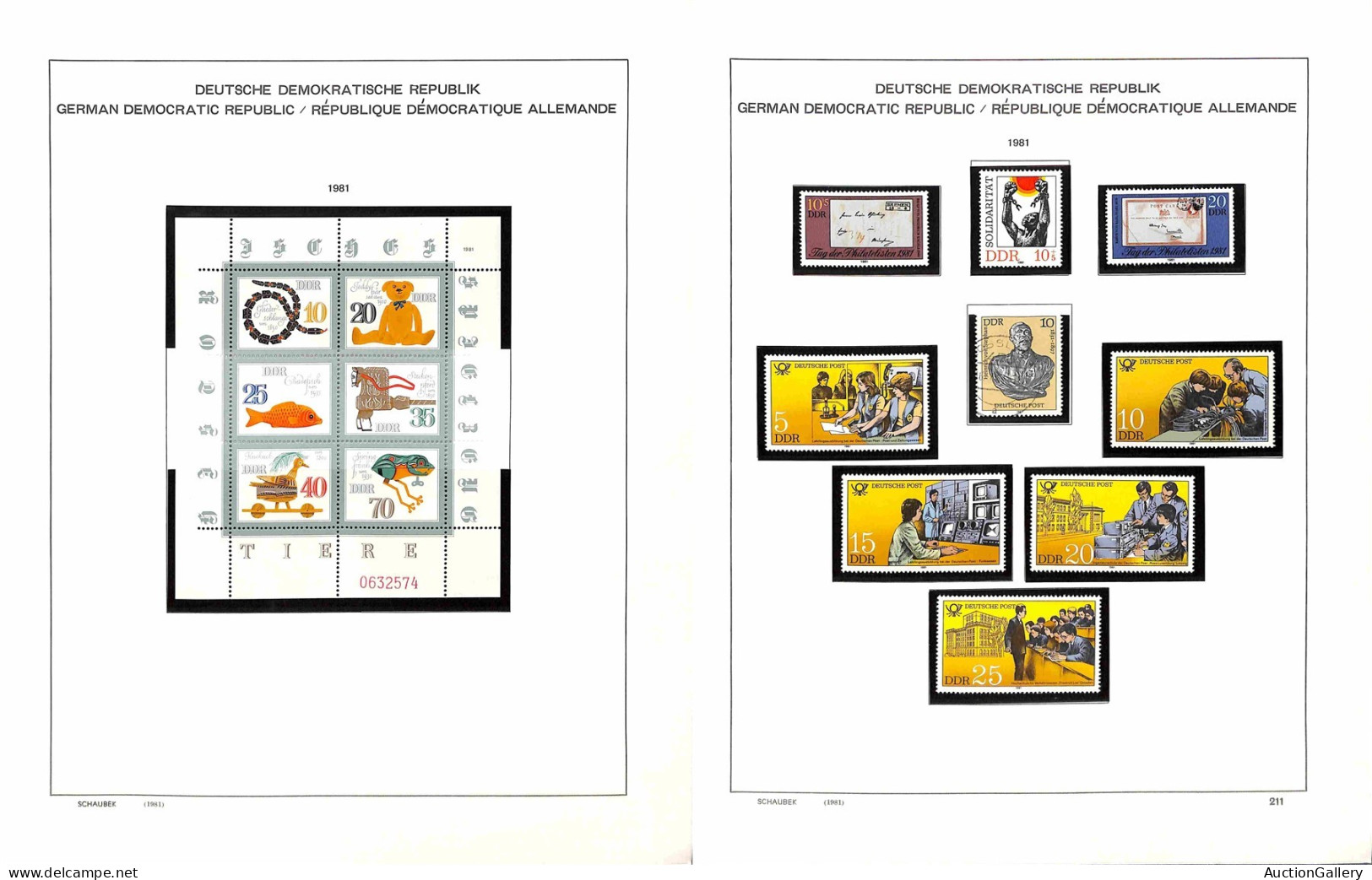 Lotti&Collezioni - Europa&Oltremare - GERMANIA DDR - 1980/1990 - Inizio di collezione mista (con presenze di valori nuov