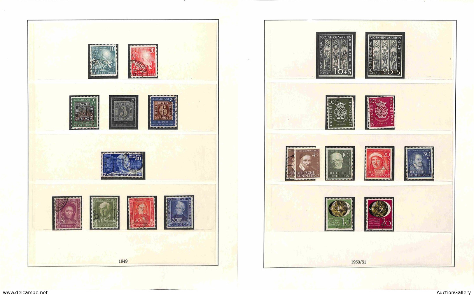 Lotti&Collezioni - Europa&Oltremare - GERMANIA FEDERALE - 1949/1974 - Collezione Quasi Completa Del Periodo In Album Lin - Other & Unclassified