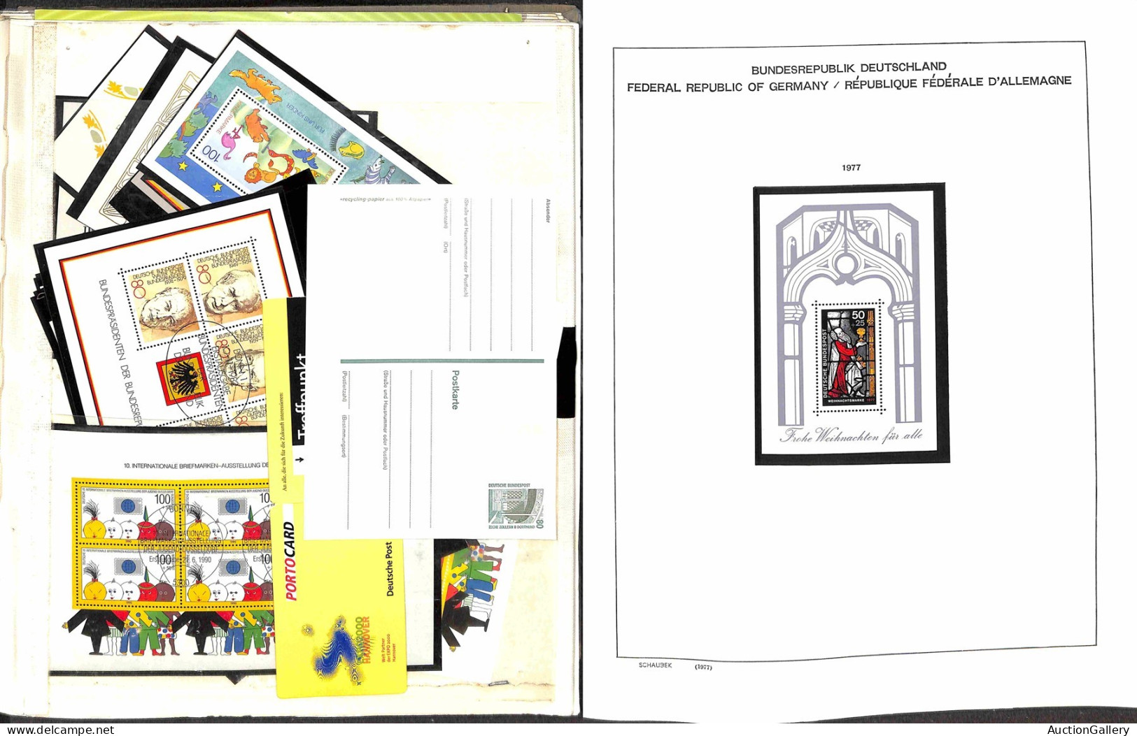 Lotti&Collezioni - Europa&Oltremare - GERMANIA FEDERALE - 1959/1997 - Collezione di oltre 90 foglietti nuovi e usati del