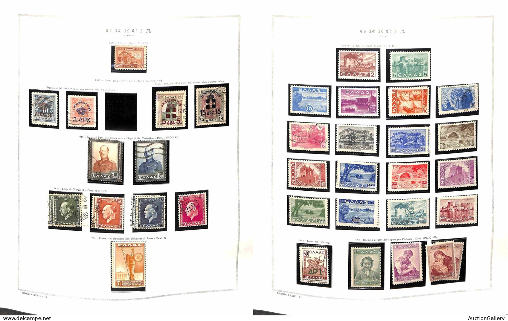 Lotti&Collezioni - Europa&Oltremare - GRECIA - 1896/1983 - Buon inizio di collezione dei valori (in genere usati) del pe