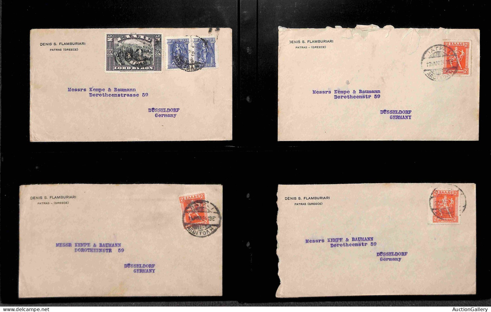 Lotti&Collezioni - Europa&Oltremare - GRECIA - 1925/1949 - Lotto Di 52 Buste Con Alcuni Aerogrammi Del Periodo Montati S - Altri & Non Classificati