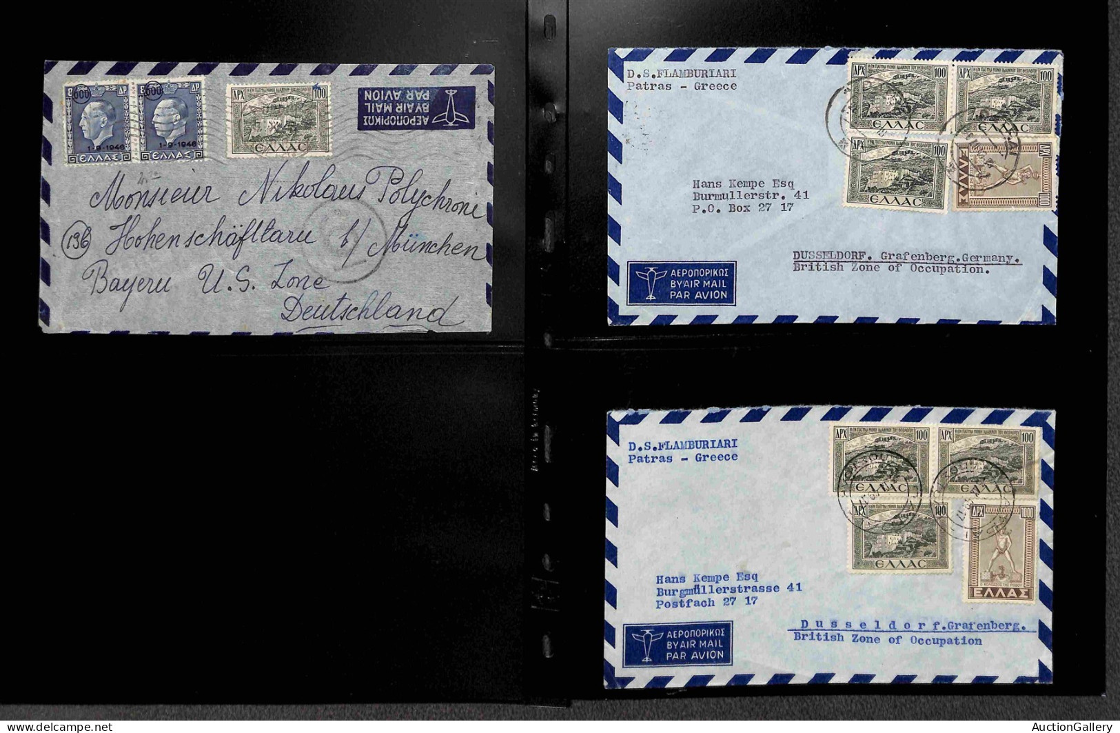 Lotti&Collezioni - Europa&Oltremare - GRECIA - 1925/1949 - Lotto Di 52 Buste Con Alcuni Aerogrammi Del Periodo Montati S - Altri & Non Classificati