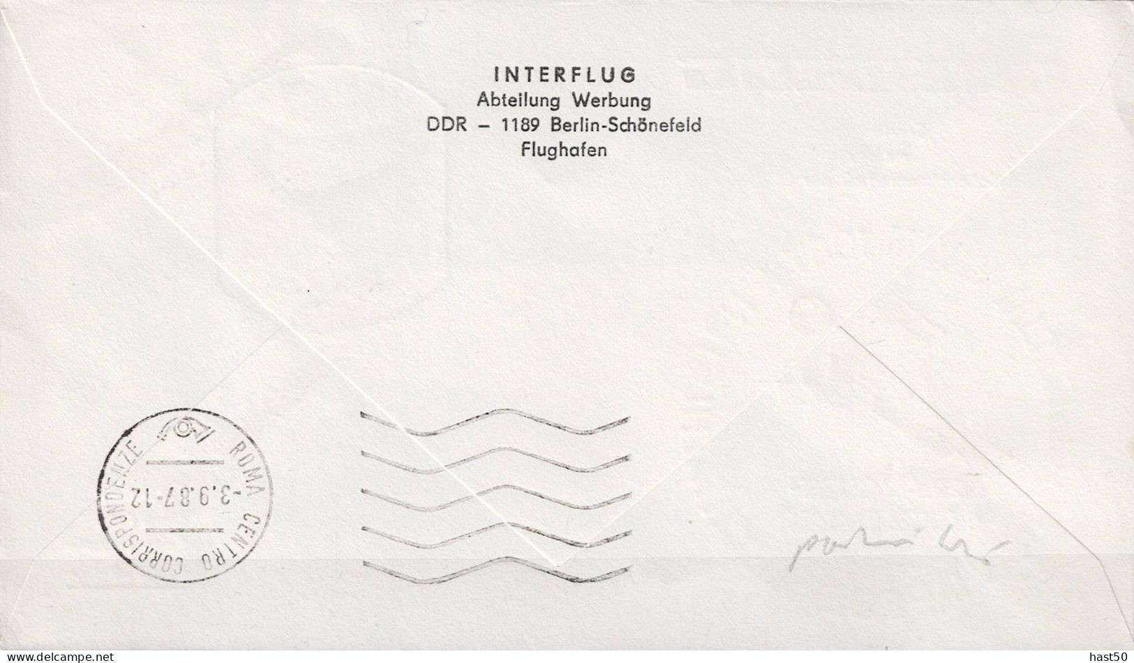 DDR GDR RDA - Luftpostbrief "Sonderflug Zur Leichtathlitik-WM Nach Rom" (MiNr: 3017) 1987 - Portorichtig - Luftpost