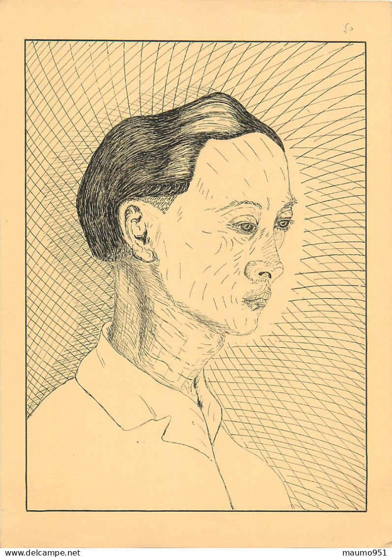 VERITABLE DESSIN PORTRAIT. Original à L'encre De Chine Sur Feuille Cartonnée . Format 290X220 - Dibujos