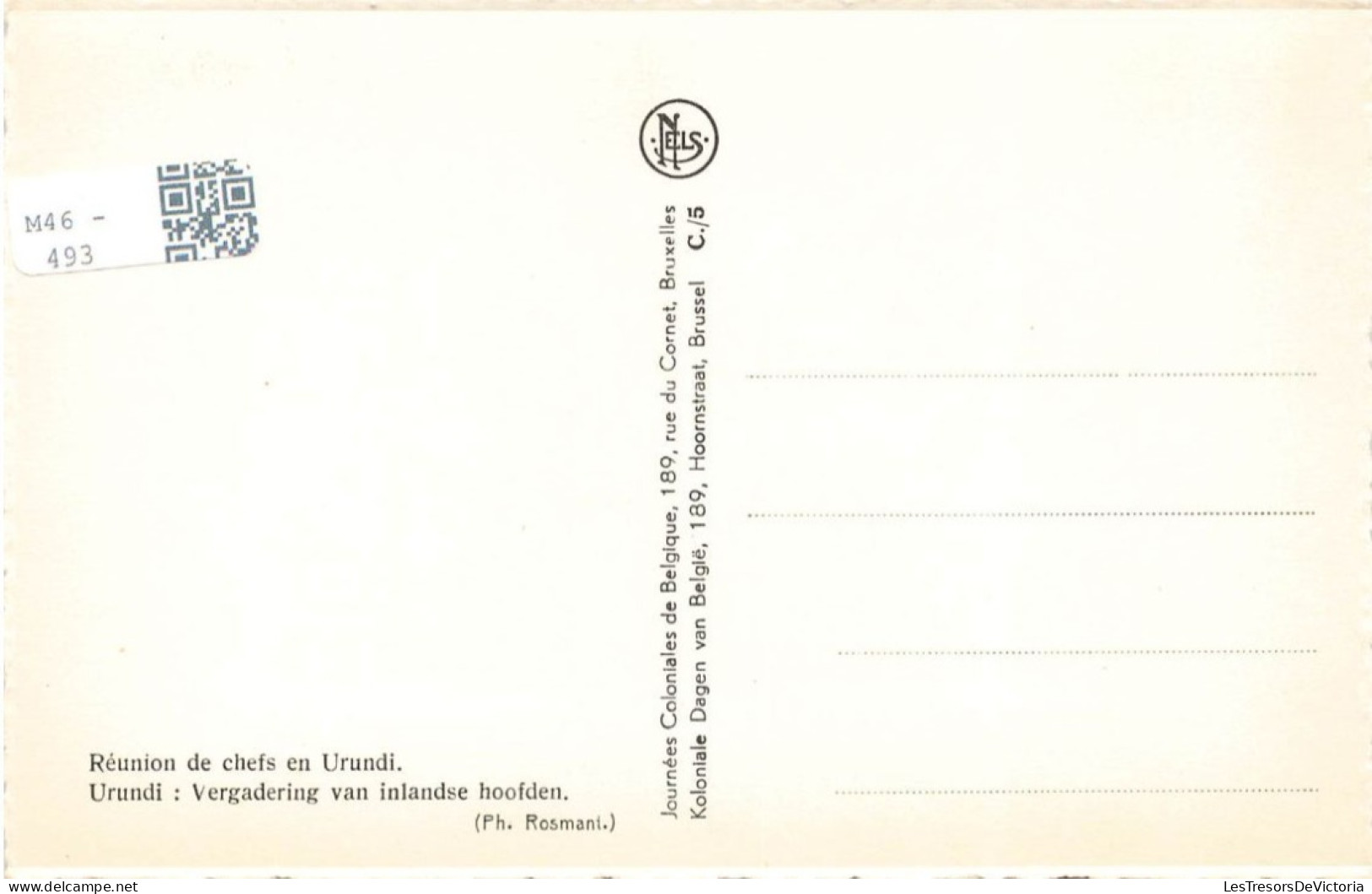 RUANDA-URUNDI - Réunion De Chefs En Urundi - Urundi : Vergadering Van Inlandse Hoofden - Carte Postale Ancienne - Ruanda-Urundi