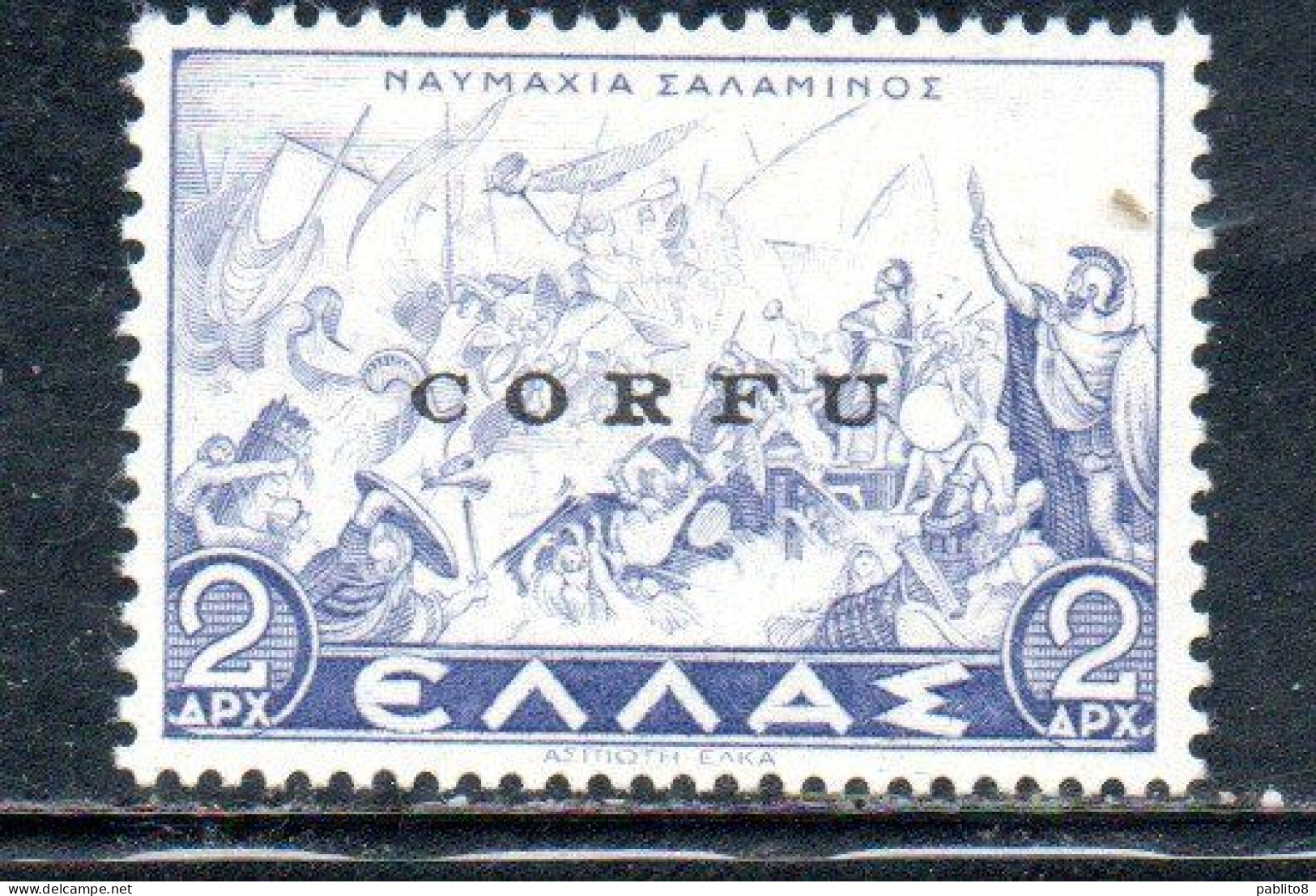 CORFU' 1941  SOPRASTAMPATO  DI GRECIA OVERPRINTED GREECE 2 DRACME MNH - Corfou