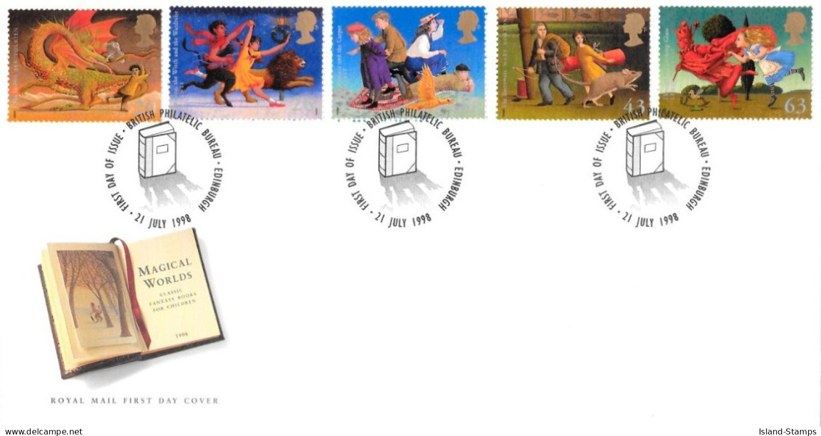 1998 Children Novels Unaddressed FDC Tt - 1991-2000 Dezimalausgaben