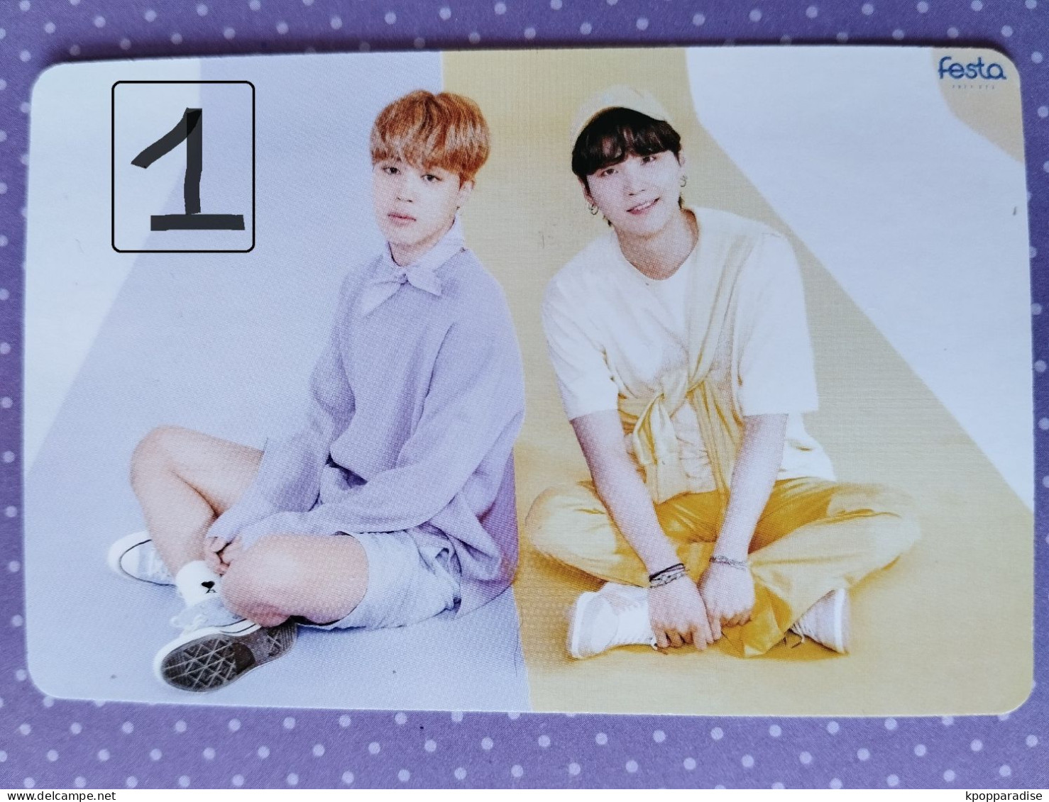 Photocard Au Choix  BTS Festa 2021 Jimin Suga - Varia