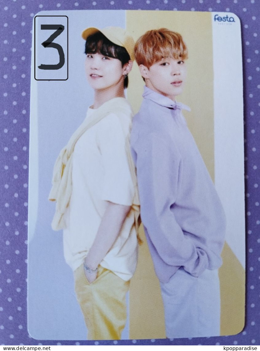 Photocard Au Choix  BTS Festa 2021 Jimin Suga - Varia