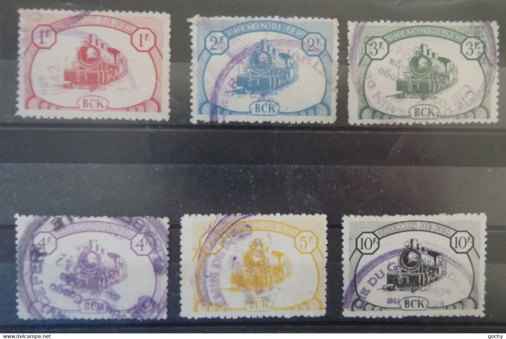 Belgian Congo Belge - 1942  : CP 18 / 23 Obli.  - Cote: 1430,00€ BCK - Paquetes Postales