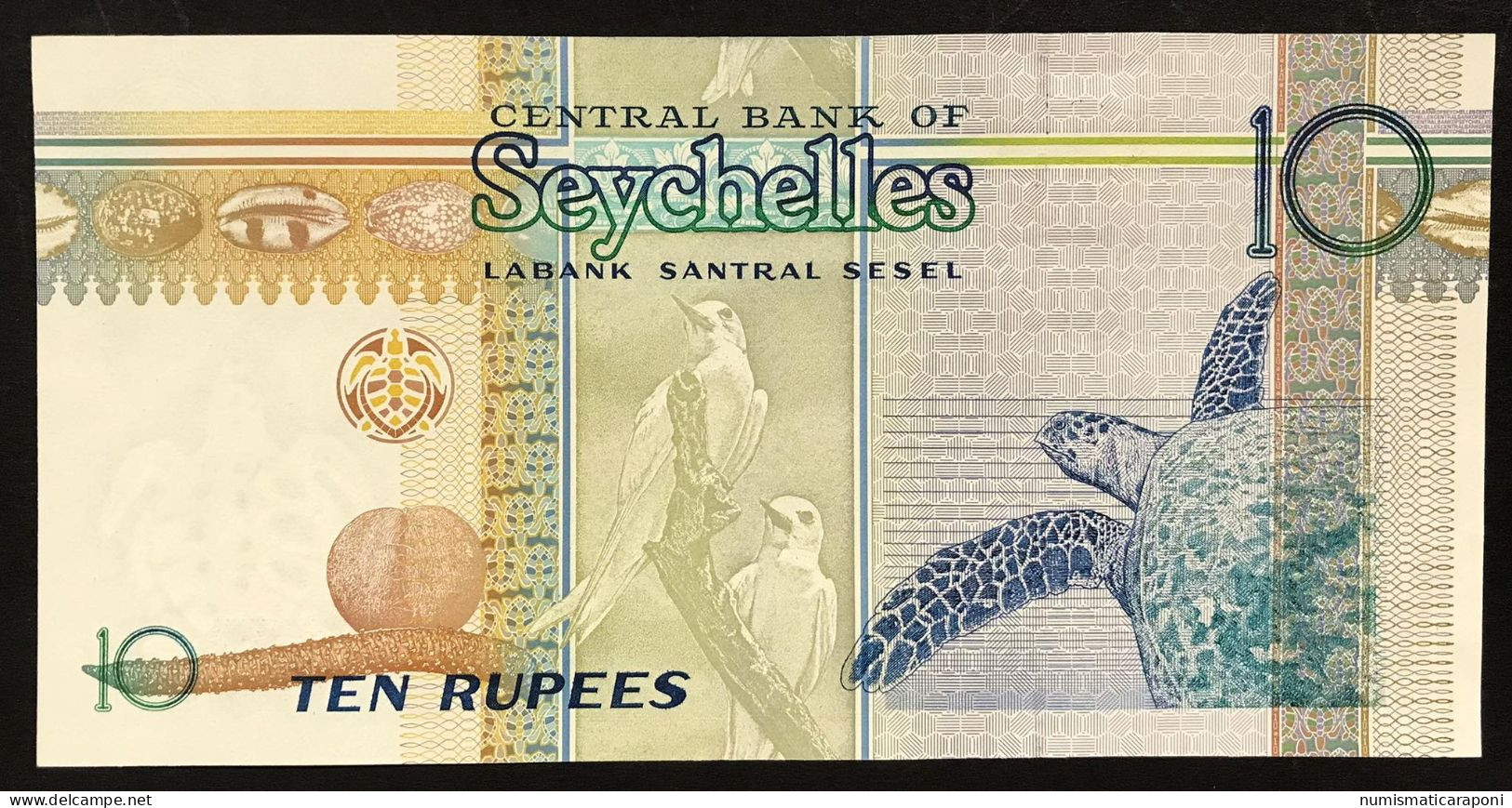 Seychelles 10 Rupees 1998 SUP/UNC Pick 36a First Sign  LOTTO 618 - Seychelles