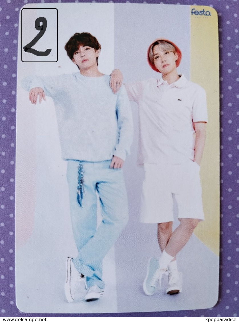 Photocard Au Choix  BTS Festa 2021 V Taehyung, J Hope - Objets Dérivés