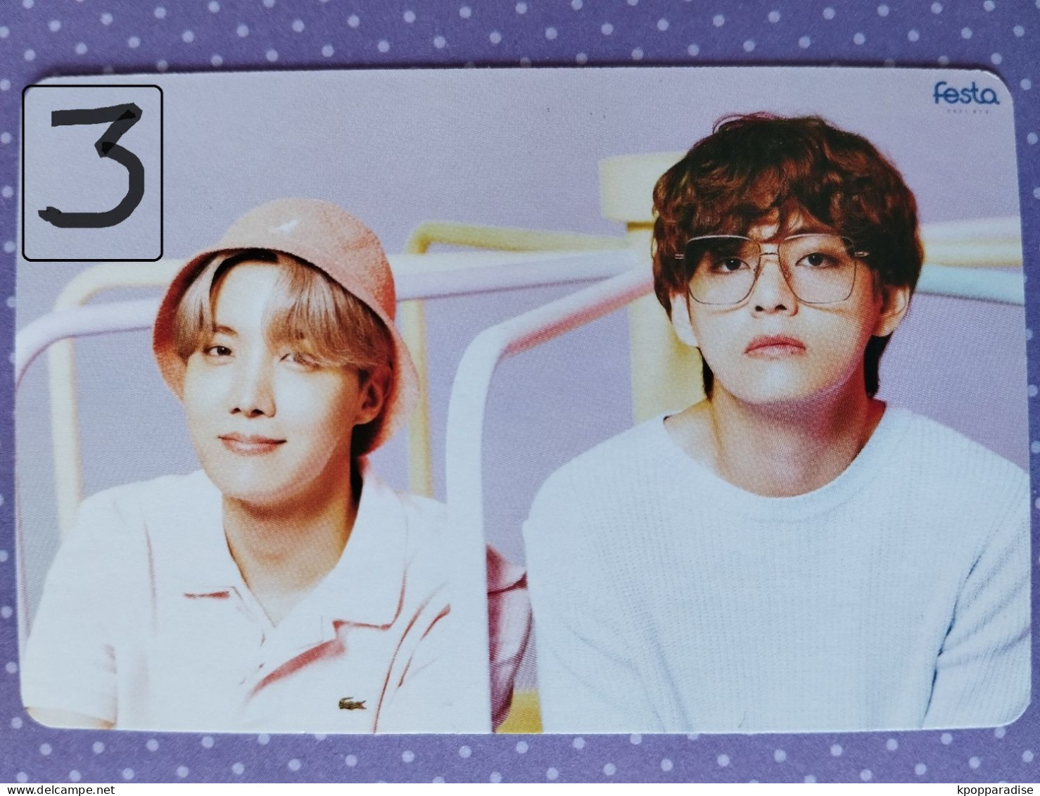 Photocard Au Choix  BTS Festa 2021 V Taehyung, J Hope - Varia