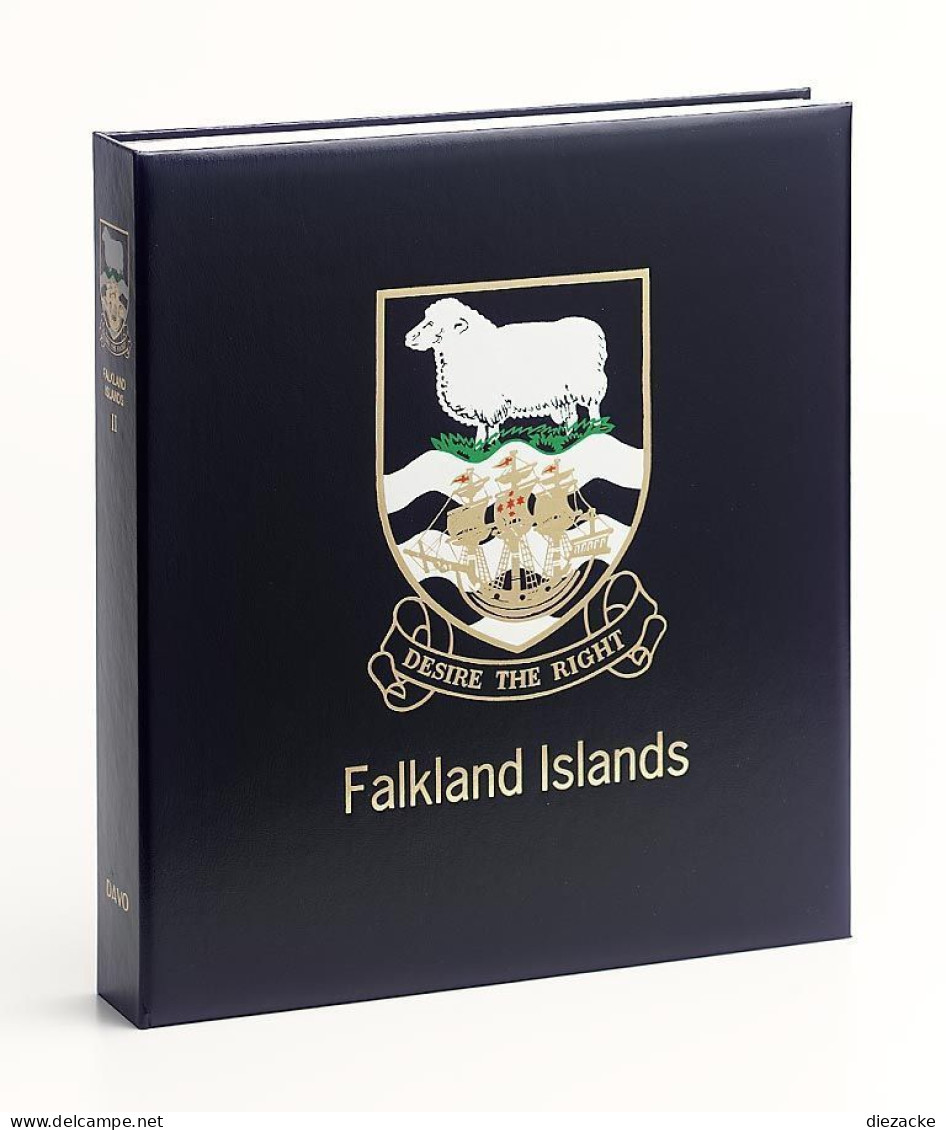 DAVO Luxus Album Falkland Islands Dep. Teil II DV8032 Neu ( - Komplettalben