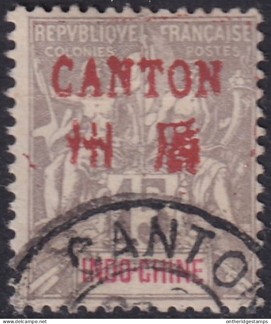 French Offices Canton 1901 Sc 6 Yt 8 Used - Usati