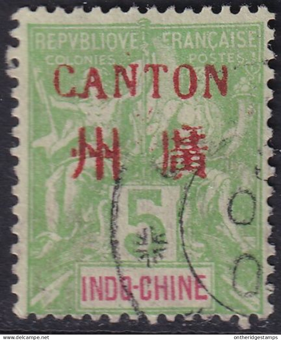 French Offices Canton 1901 Sc 3 Yt 5 Used - Usados