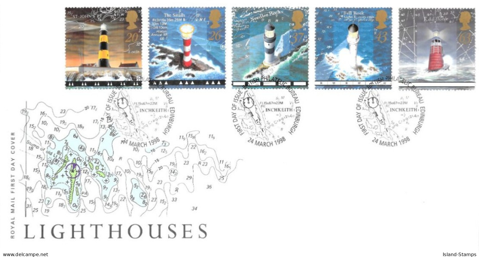 1998 Lighthouses (2) Unaddressed FDC Tt - 1991-00 Ediciones Decimales