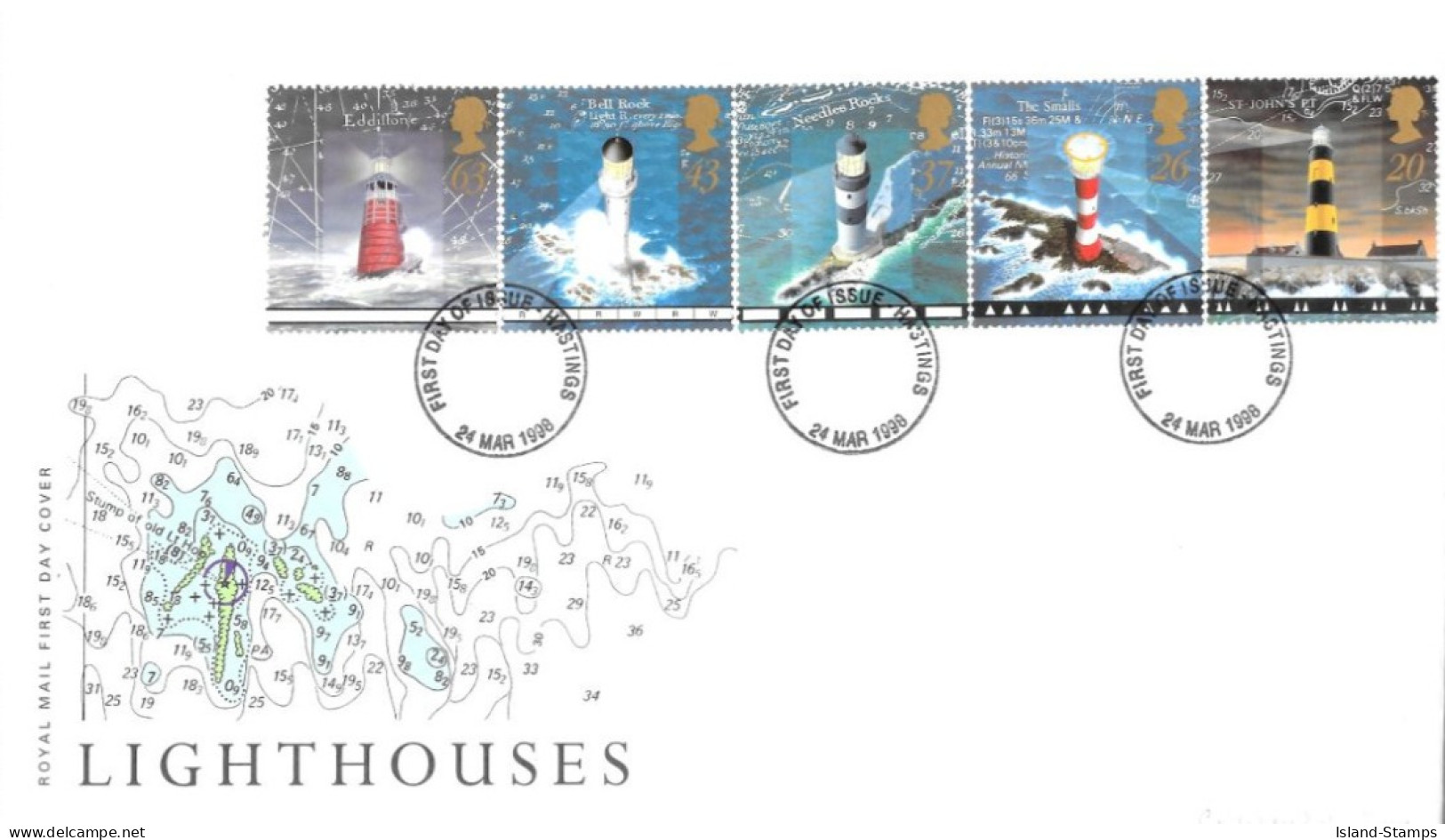 1998 Lighthouses Unaddressed FDC Tt - 1991-2000 Dezimalausgaben