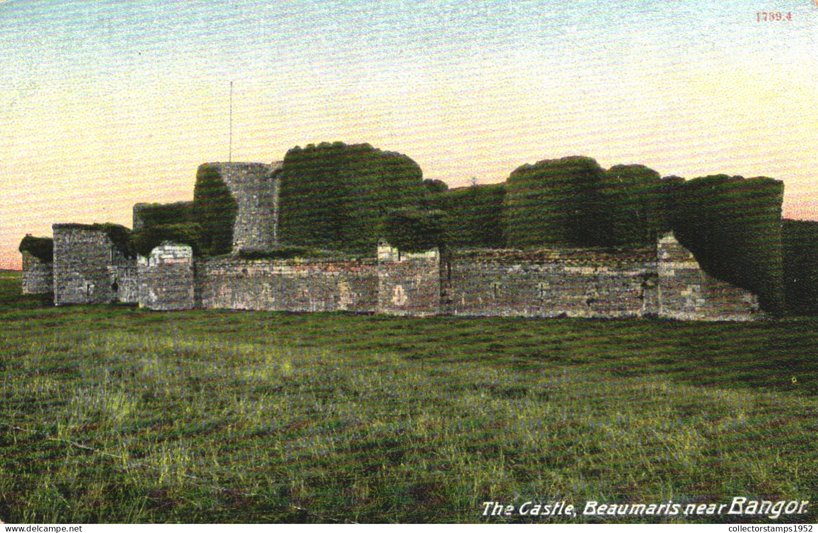 ANGLESEY, BEAUMARIS CASTLE, ARCHITECTURE, WALES, UNITED KINGDOM, POSTCARD - Anglesey