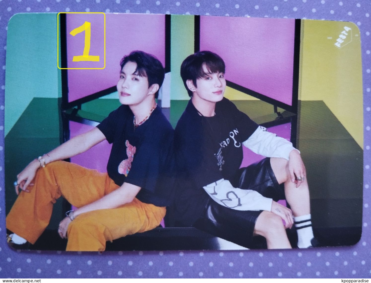 Photocard Au Choix  BTS Festa 2022 Jungkook, J Hope - Objets Dérivés