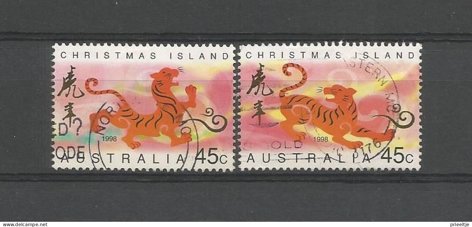 Christmas Island  1998  Year Of The Tiger Y.T. 443/444 (0) - Christmas Island